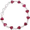 GURU SHOP Braccialetto indiano in argento boho, con pietre preziose