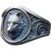 BEDT Nuovi Anelli Da Uomo Anello Con Testa Di Lupo In Rilievo Viking Craved Per Adolescenti Regalo Di Gioielli Con Animali 3d Vintage