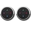Numskull Rubber Road Playstation Symbols Cufflinks (Black)