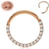 BodyBonita Piercing al Setto con CZ - Acciaio Chirurgico 316L Septum Piercing 20G/18G/16G Naso Cerchio Nostril Piercing Trago Helix Orecchino Cartilage Daith Piercing Naso Anello 6mm-10mm
