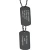 Custom4U Piastrine Militari Personalizzate in Acciaio Targhetta Militare Argento Collana Militare Uomo Personalizzabile Targhetta con nome inciso da Padre Figlio Marito
