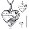 CELESTIA Commemorativa Collana di Cremazione, Ricordo Urna Ciondolo per Cenere di Cane Gatto Umani, Argento 925 Gioielli da Lutto Regali di Simpatia