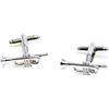 Mrcuff tromba Jazz Music paio gemelli in una scatola regalo e panno da Mrcuff