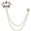 PATIKIL Spilla a forma di corona, da appendere, per donne e uomini | Spille da abito con strass Moda cristallo spille da bavero