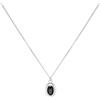 LUUK LIFESTYLE Collane in argento sterling 925, 50cm, con ciondolo pietra onice nero e rosso dal design elegante, gioielli da donna moderni, stile Vintage, nei colori argento e oro