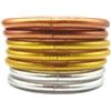 Hemasa Set di 7 braccialetti dell'amicizia con monaco thailandese, mantra, buddisti