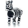 MEETCCY Charm a forma di animale per braccialetto in argento Sterling 925 con ciondolo a forma di zebra, elefante, orso tarme, zampa di cane, adatto per braccialetti Pandora
