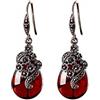 Bernice Funk Orecchini a Perno per Orecchini da Donna in Argento Tailandese Argento Tailandese Classico S925 Gioielli in Argento Sterling Granato Orecchini Rossi Accessorigranato, Argento 925