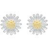 bySantana Orecchini a Perno Margherita Argento 925 Fiore Stile Boho Donna | Timbrato S925, Senza nichel, Gioiello ispirato alla natura, Per donne e ragazze, Delicato ed elegante, Confezione regalo