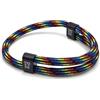 KAROO EARTH JEWELLERY Braccialetto unisex in corda regolabile, durevole, impermeabile, alla moda, da surfista, realizzato a mano, braccialetto di sopravvivenza regolabile, per uomini e donne
