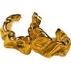 Zayka Jewelry Orecchini donna grandi a bottone in acciaio inossidabile placcati oro 18K