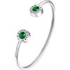 Supcare Bracciale Tennis Donna con Numeri Romani, 12 Stili Bracciale Laurea Amicizia Ragazza con Pietra Portafortuna, Argento Bracciale Rigido Donna Acciaio Inossidabile, Idee Regalo Donna Mamma