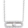 Generic Collane girocollo in pietra a catena lunga 925 gioielli da donna