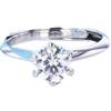 HCMA Anelli di fidanzamento in moissanite di colore D 0,5 ct-3 ct per le donne Anello in argento reale regolabile 18 carati placcato oro bianco gioielleria raffinata