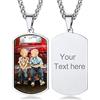 Custom4U Cuore Foto Collana Personalizzata Collana con Foto Personalizzata 1/2 HD Foto Regalo Festa della Mamma Compleanno Collana con Incisione Collan Donna Argento Nero Oro