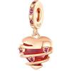 HAEPIAR S925 Sterling Silver Charm per Bracciale Collana Charm Dangle Rivela il tuo amore Cuore a spirale Regali per donne