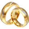 Daesar Anello in Acciaio Inox Oro Donna Anelli Uomo Anelli 1 Coppia Amore Anelli Moda Donna 15 & Uomo 27
