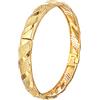 kelistom Bracciale rigido da donna, placcato in oro bianco 18 carati, con filo cavo, intrecciato, aperto, idea regalo, senza pietra preziosa