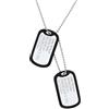 Supcare Collana Personalizzata - 7 Stili Argento/Nero/Oro, Piastrine Militari Medaglietta - Idee Regalo