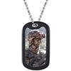 Custom4U Piastrine Militari Personalizzate in Acciaio Targhetta Militare Argento Collana Militare Uomo Personalizzabile Targhetta con nome inciso da Padre Figlio Marito