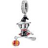 HAEPIAR S925 Charm in argento per Bracciale Collana in argento Sterling Dangles Il Mago Volante per Donne Ragazze Regali
