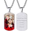 Supcare Collana con Foto Personalizzata, 04 Stile Collana Piastrina Militare Donna Uomo Ciondolo Portafoto, Argent Collane Personalizzata con Foto+ Incisione, Idee Regalo Natale Compleanno