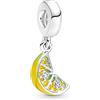 HAEPIAR S925 Sterling Silver Charm per Bracciale Collana Charm Dangle Fetta di limone Frutta frizzante Regali per donne