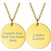 Supcare Collana Personalizzata - 7 Stili Argento/Nero/Oro, Piastrine Militari Medaglietta - Idee Regalo