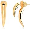 MYEARS Orecchini da donna a perno in oro 14 carati, piccoli, semplici e realizzati a mano, ipoallergenici, per tutti i giorni, Metallo Silicone, Zirconia cubica
