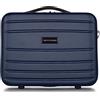 WITTCHEN Necessaire da viaggio Custodia per cosmetici Valigia da viaggio Bagaglio a mano Valigia cabina Valigia in ABS Borsa da toilette Rigido Globe Line Bly Navy Ryanair/ITA Airways
