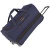 travelite borsone da viaggio con ruote, valigia trolley grande, volume espandibile, BASICS, valigia morbida arrotolabile, 70 cm, 98-119 litri