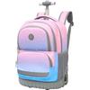 FEEIMOL Zaino Scuola Trolley per Ragazze, 40L Zaini con Ruote per Bambini per Scuola e Viaggi, Blu