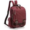 XINYASEE Zaino Uomo Donna Impermeabile Retrò Vintage Zaini in Tela Esterni Viaggi Zaino Scuola Borsa a Tracolla fit iPad e 10 Laptop Backpack per Uomo e Donna Trekking Campeggio