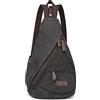 bagwise Mini zaino in tela per donna uomo, zaino vintage idrorepellente, perfetto per l'uso quotidiano zaino casual