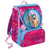 Seven Zaino scuola ESTENSIBILE DISNEY PRINCESS LOYAL HEARTS - Rosa Azzurro 31Lt