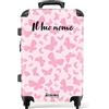 NoBoringSuitcases.com NoBoringSuitcases© Valigia Grande Bambini, Personalizzabile | 72 L - Trolley Bambina, Lucchetto TSA, 23 kg (67 cm) (Motivo di farfalle rosa