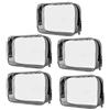 MaoXinTek Sacchetto Cosmetico Trasparente PVC Impermeabile Borse da toilette di Cerniera Trucco Portatrucchi Pochette per Viaggio Attività Vacanza Bagno Organizzazione 5 pezzi Chiaro