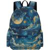 TPISLI Zaino Scuola Starry Sky Clouds Ragazza 13 Anni Borsa Scolastica Planets Ragazzo 12 Anni Cartella Scolastica Media Backpack, Tempo Libero Outdoor Uso Quotidiano