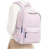 WISEPACK Zaino Scuola Zaino Donna da Viaggio Lmpermeabile B-Viola | Scomparto impermeabile per laptop da 15 pollici, ideale per gli studenti delle scuole medie in viaggio