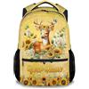 Generic Zaino personalizzato per bambini - Borsa da scuola personalizzata per cavalli per ragazze con nome 17 pollici borsa per libri per studenti della primaria media, Oro, One Size
