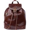 FLORENCE LEATHER MARKET Zaino in pelle 6560 (Testa di moro)