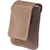 Woodland® Portasigarette in pelle di bufalo naturale, marrone scuro/tortora, marrone scuro/tortora, L x H x T (cm) = 8.5 x 12.0 x 3.5, Portasigarette
