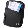 hk Portapassaporto RFID X-PAC VX21,Cerniera Resistente all'Acqua Portafoglio | Portadocumenti da Viaggio Compatto per Passaporto, Carte, Biglietti e Contanti, Resistente all'Acqua e agli Strappi, Nero