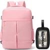 Treer Borse da Cabina Per Ryanair, 40x30x20 Impermeabile (Rosa) | Zaino per Ryanair Bagaglio a Mano Zaini Borsa, 20L Zaino da Viaggio Cabina Travel Viaggio Casual Daypack per Pc Portatile