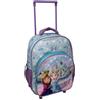 CARTOON Zaino Trolley Frozen Disney Elsa e Anna Bambina Asilo 30 x 24 x 17 cm