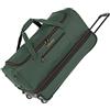 travelite trolley da viaggio con ruote, grande, volume espandibile, BASICS, bagaglio morbido arrotolabile con piega espandibile, 70 cm, 98 - 119 litri
