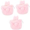 minkissy 3 Pz Borsa Per La Conservazione Cosmetica Coniglietti Di Peluche Borsa Di Peluche Borsette Per Ragazze Borsetta Da Donna Soffici Sacchetti Di Coniglio Ragazza Mancare Contenitore
