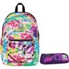 Invicta Zaino Scuola Dial Full Space Fantasy, Multicolore, Zaino Doppio Scomparto con Fascia Estensibile, Tasca Porta PC, Tasca Porta Borraccia e Tasca Con Organizer, Zaino Viaggio