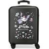 Kuromi Joumma Sanrio Kuromi Fortune Telling Valigia da Cabina Nero 38x55x20 cm Rigido 2 kgs Lucchetto a Combinazione Laterale ABS 2 kgs 35L Bagaglio a Mano
