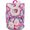 Seven SJ GANG STYLE JAM GANG Zaino Scuola Estensibile, Rosa, PinkFur, Zaino Doppio Scomparto Estensibile Tramite Zip Laterali, Tasca Porta Borraccia, Zaino Scuola Elementare, Zaino Bambina
